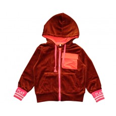 PLAY HOODY ZIP-UP (BROWN)