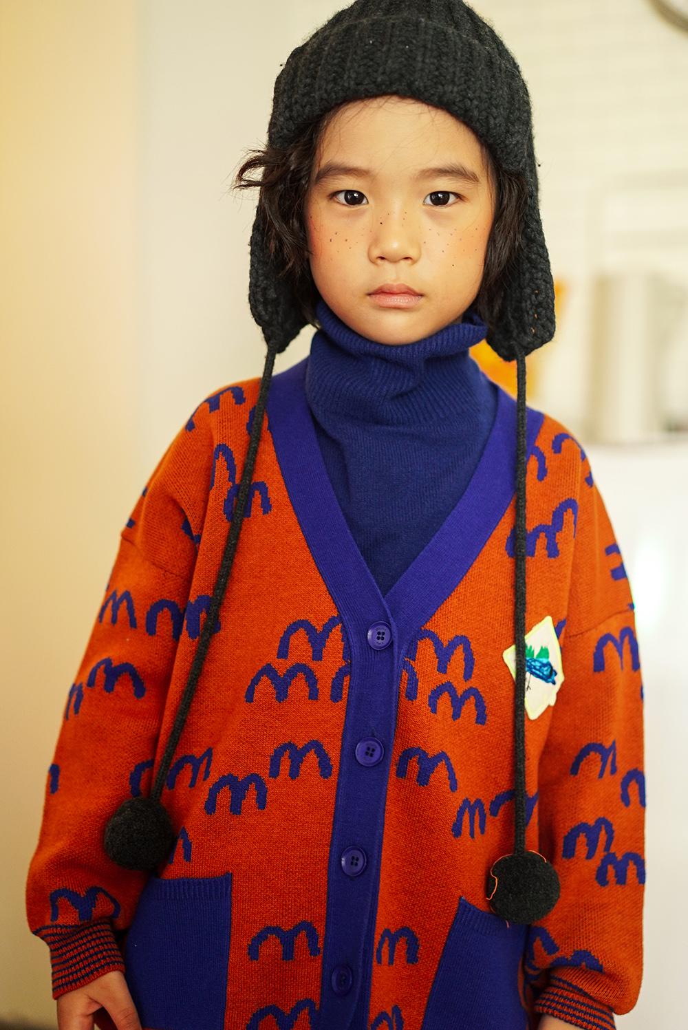 MM KNIT CARDIGAN (BROWN) - 30% 할인