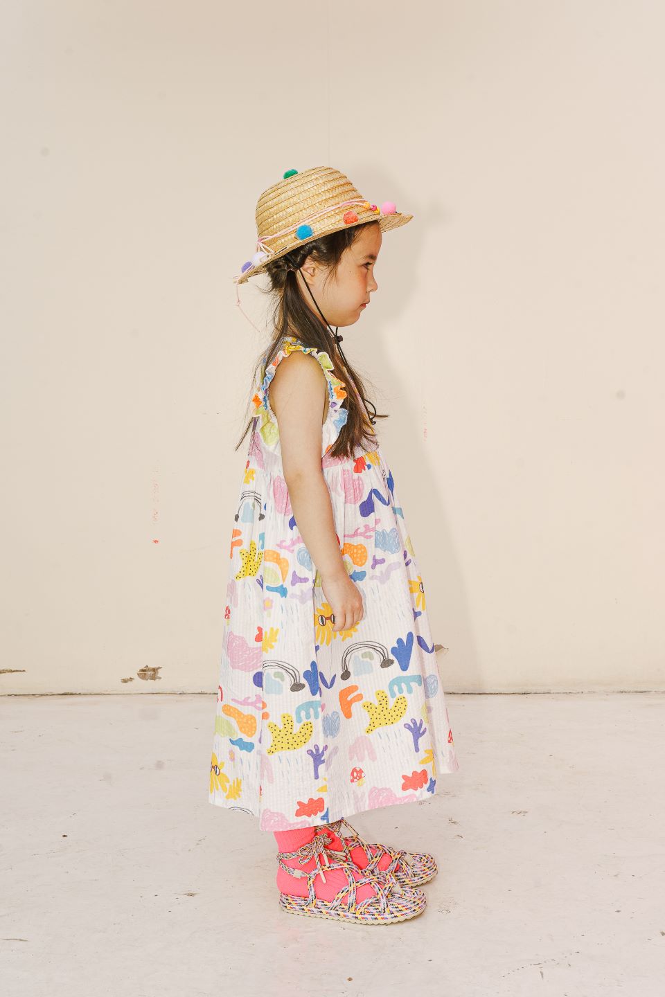 SUNFLOWER DRESS (WHITE)